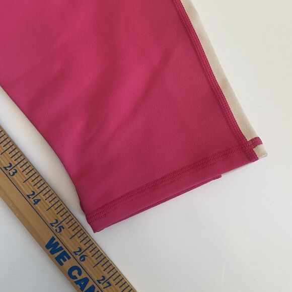 Fabletics Mila Power Hold High Waist Color-block Pink Purple Leggings Sz 2X NEW - Picture 9 of 9